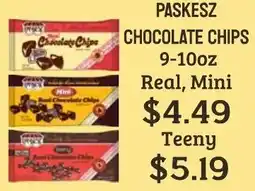 Seven Mile Market Paskesz chocolate chips offer