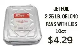 Seven Mile Market Jetfoil oblong pans with lids offer