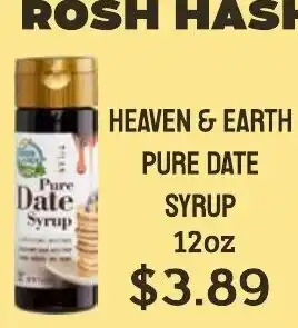 Seven Mile Market Heaven & Earth pure date syrup offer