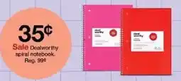 Target Dealworthy spiral notebook offer