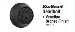 Menards Kwikset deadbolt offer