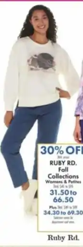 Boscov's Ruby Rd. Fall Collections offer