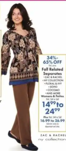 Boscov's Fall Related Separates offer