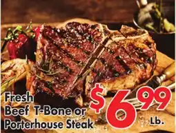Valley Marketplace Fresh Beef T-Bone or Porterhouse Steak offer
