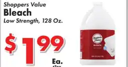 Valley Marketplace Shoppers Value Bleach offer