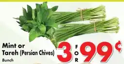 Valley Marketplace Mint or Tareh offer
