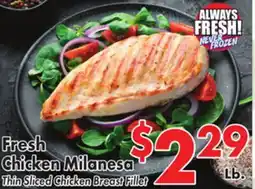 Valley Marketplace Fresh Chicken Milanesa offer