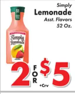 Valley Marketplace Simply Lemonade offer