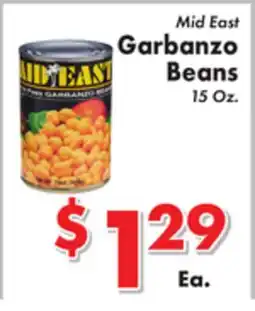 Valley Marketplace Mid East Garbanzo Beans offer