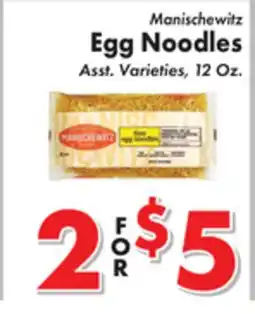Valley Marketplace Manischewitz Egg Noodles offer