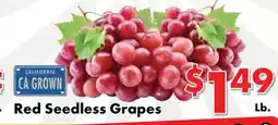 Valley Marketplace Red Seedless Grapes offer