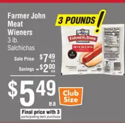 Smart & Final Farmer John Meat Wieners offer