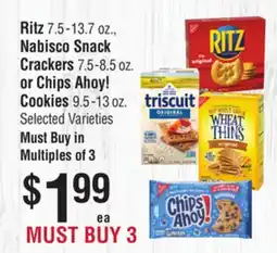 Smart & Final Ritz 7.5-13.7 oz., Nabisco Snack Crackers 7.5-8.5 oz. or Chips Ahoy! Cookies 9.5-13 oz offer