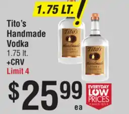 Smart & Final Tito's Handmade Vodka offer