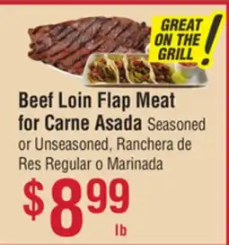 Smart & Final Beef Loin Flap Meat for Carne Asada offer