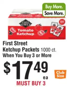 Smart & Final First Street Ketchup Packets offer