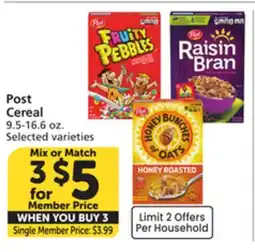Vons Post Cereal offer