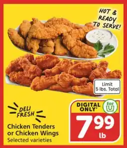 Vons Chicken Tenders or Chicken Wings offer