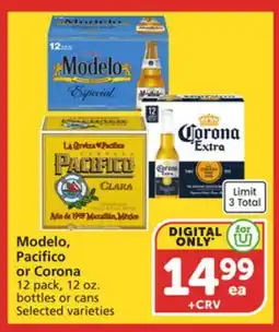 Vons Modelo, Pacifico or Corona offer