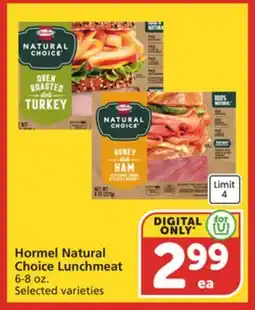 Vons Hormel Natural Choice Lunchmeat offer