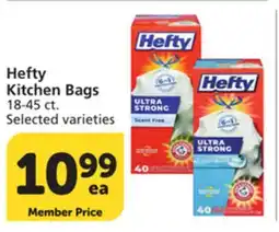 Vons Hefty Kitchen Bags offer