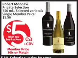 Vons Robert Mondavi Private Selection offer