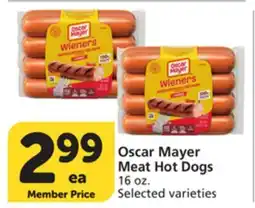 Vons Oscar Mayer Meat Hot Dogs offer