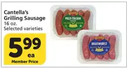 Vons Cantella's Grilling Sausage offer