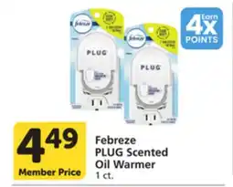 Vons Febreze PLUG Scented Oil Warmer offer