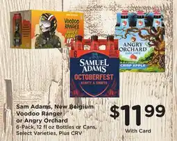 Ralphs Sam Adams, New Belgium Voodoo Ranger or Angry Orchard offer