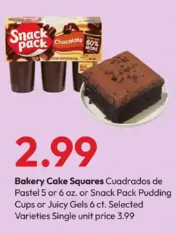 Stater Bros Bakery Cake Squares offer
