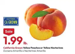 Stater Bros Yellow Peaches or Yellow Nectarines offer