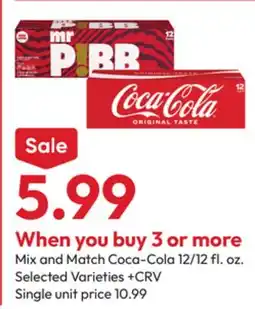 Stater Bros Mix and Match Coca-Cola offer