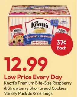 Stater Bros Knott's Premium Bite-Size Raspberry & Strawberry Shortbread Cookies Variety Pack offer