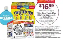 Ralphs White Claw, Twisted Tea, Mike's Hard Lemonade or Smirnoff Ice offer