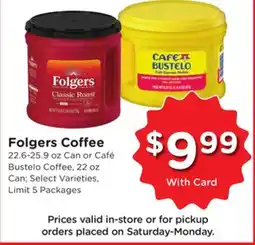 Ralphs Folgers Coffee offer