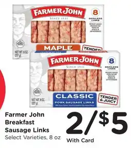 Ralphs Farmer John Breakfast Sausage Links offer