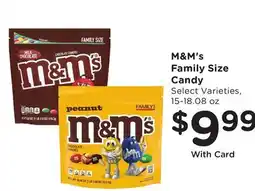 Ralphs M&M's Family Size Candy offer