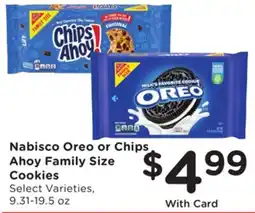 Ralphs Nabisco Oreo or Chips Ahoy Family Size Cookies offer
