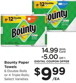 Ralphs Bounty Paper Towels offer