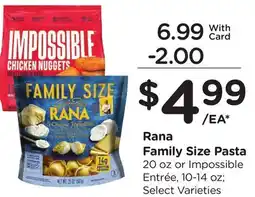 Ralphs Rana Family Size Pasta offer