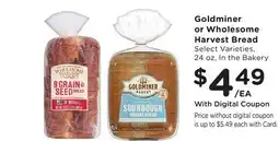 Ralphs Goldminer or Wholesome Harvest Bread offer