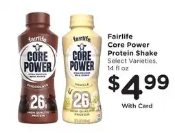 Ralphs Fairlife Core Power Protein Shake offer