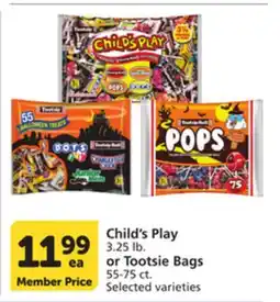 Pavilions Child's Play 3.25 lb. or Tootsie Bags 55-75 ct offer