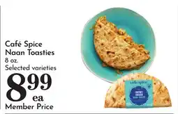 Pavilions CafΓ© Spice Naan Toasties offer