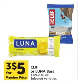 Pavilions CLIF or LUNA Bars offer