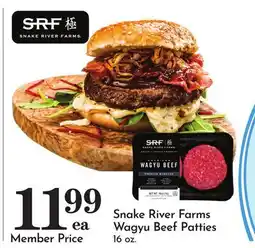 Pavilions Snake River Farms Wagyu Beef Patties offer