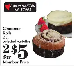 Pavilions Cinnamon Rolls offer