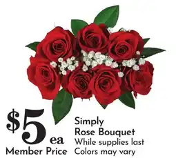 Pavilions Simply Rose Bouquet offer
