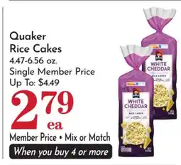 Pavilions Quaker Rice Cakes offer